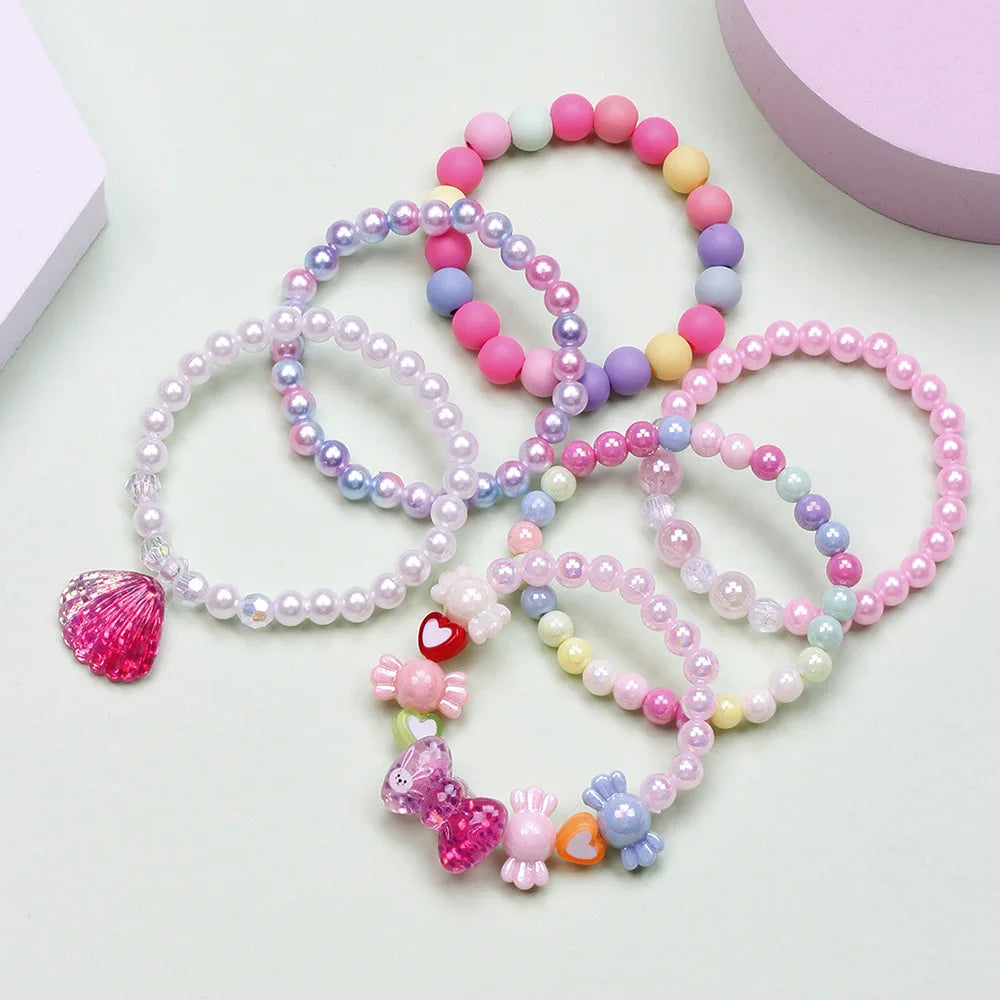 6pcs Party Bracelets - Kawaii Charm