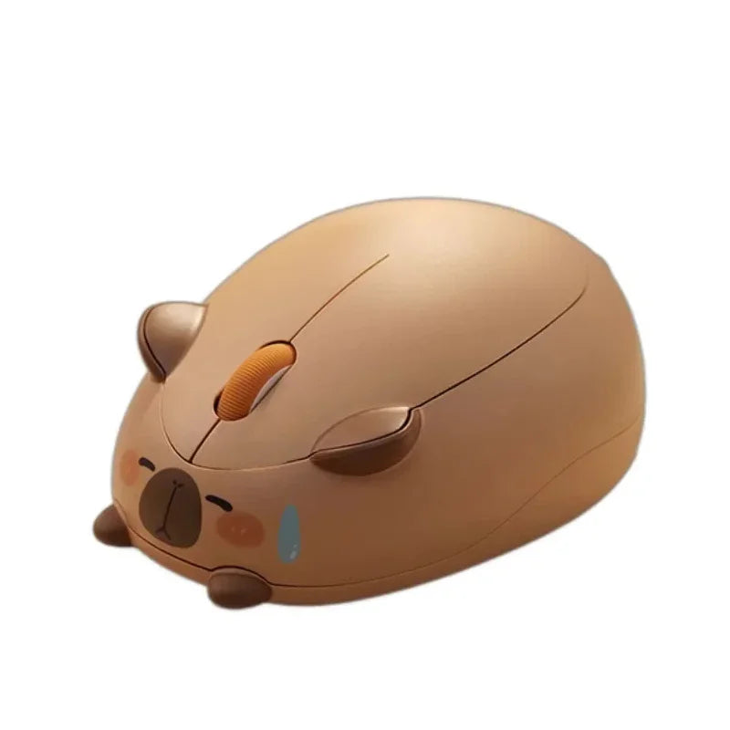 Kawaii Capybara Wireless Mouse 🐾✨ | Cute Portable Mute 2.4G USB Mice for Desktop & Laptop 💻 | Perfect Gift for Office Girls 🎁