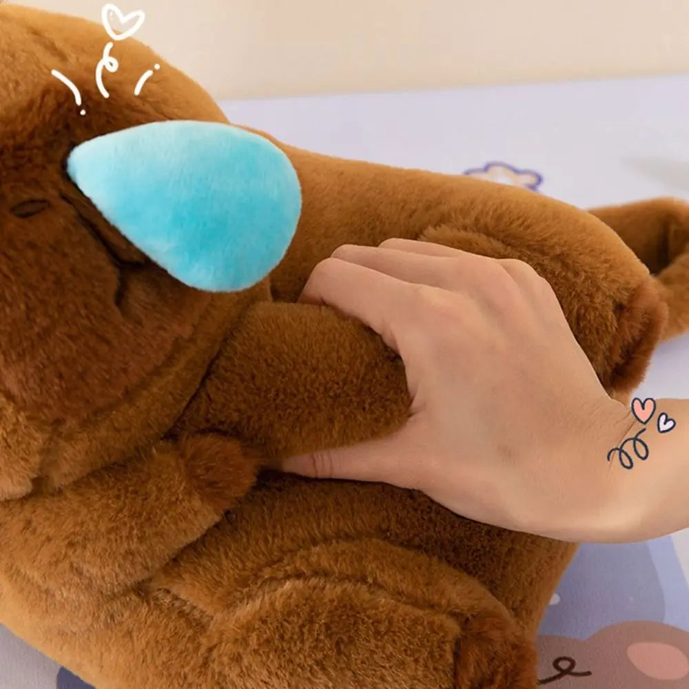 Kawaii Capybara Plush Backpack 🐾 | Adorable Large Capacity Crossbody Bag for Kids & Teens 🎒✨