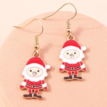 Whimsical Christmas Drop Earrings For Women Tree Deer Santa Dangle Jewelry 🎄✨