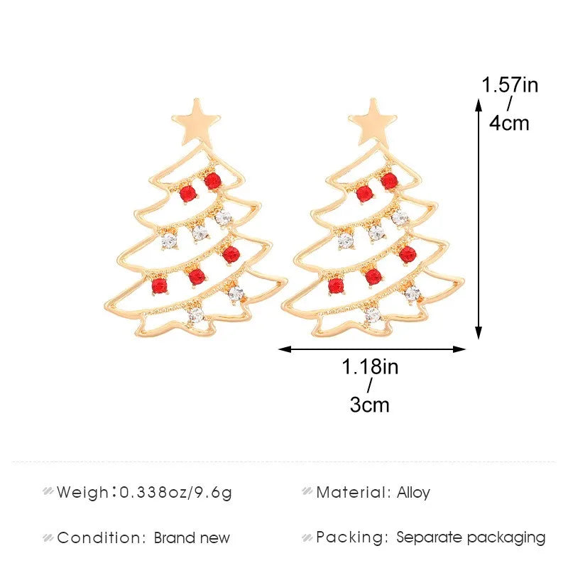 Snowflake Pearl Drop Earrings With Rhinestones For Women Christmas Jewelry ❄️