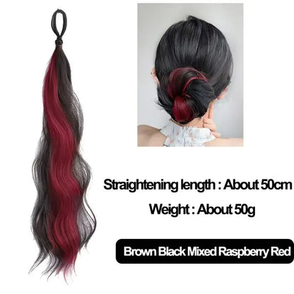 Kawaii 50cm Fluffy Self-Winding Bun Hair Accessory 🌟🎀