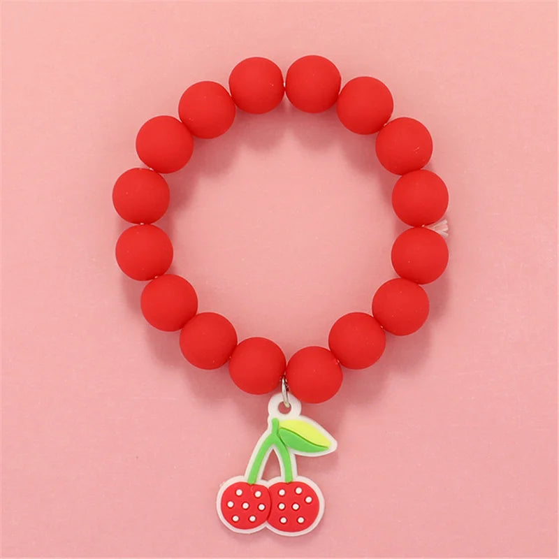 💖 Adorable Kawaii Popcorn Beads Bracelet 🌈 for Girls - Whimsical Friendship Jewelry 🌟