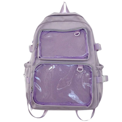 ✨ Adorable Japanese Itabag Backpack 🎒 | 2024 Transparent Design 🌈 | Perfect for School & College Students 🌟 - Pixie Quill