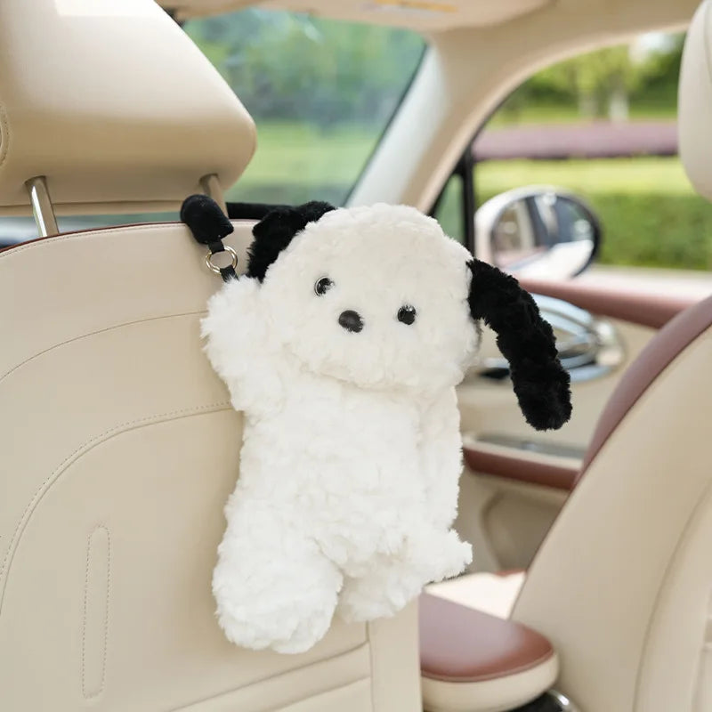 Kawaii Plush Car Tissue Holder 🐻✨ | Cute Hanging Tissue Case for Your Vehicle 🚗💖