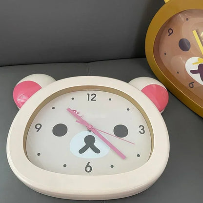 Bear Quartz Wall Clock 🐻✨ | Cute Mute Seconds Cartoon Decor for Your Bedroom 🌙🕒