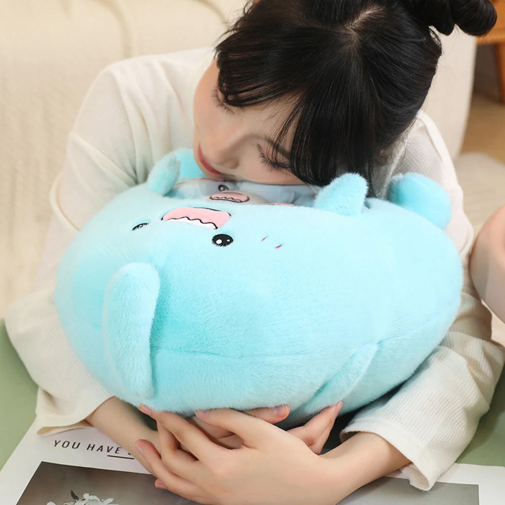 Kawaii Capybara Shark Snack Bag Plush 🦈✨ - Super Soft Cartoon Cushion Pillow for Fun Room Decor & Unique Gifts 🎁💕