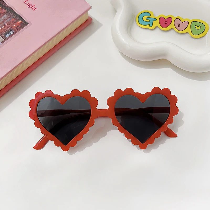 Cute Kawaii Kids' Heart-Shaped Sunflower Rabbit Ears Sunglasses 🌼🐇 | Polarized UV400 for Little Adventurers! 🕶️✨