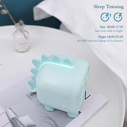 🌟 Kawaii Dinosaur Kids Alarm Clock 🦖✨ - Cute LED Time & Temperature Display | Snooze & Wake Up Light | Perfect Bedside Companion for Boys & Girls! 🌈💤