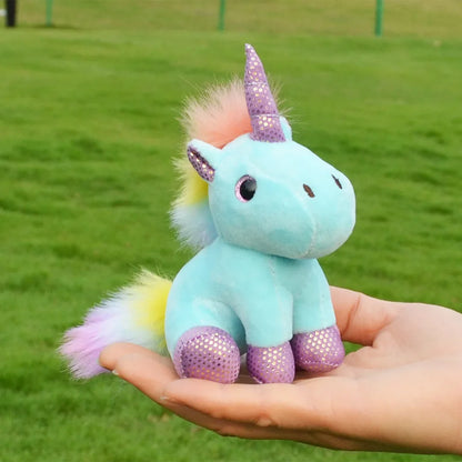 Adorable 14cm Kawaii Unicorn Plush Keychain 🦄✨ - Perfect Bag Accessory & Gift for Girls! 🎁💕