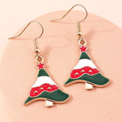 Whimsical Christmas Drop Earrings For Women Tree Deer Santa Dangle Jewelry 🎄✨