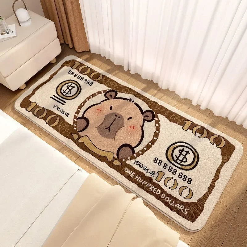 Kawaii Capybara Cashmere Carpet 🐾✨ | Adorable Anime Floor Mat for Cozy Spaces!