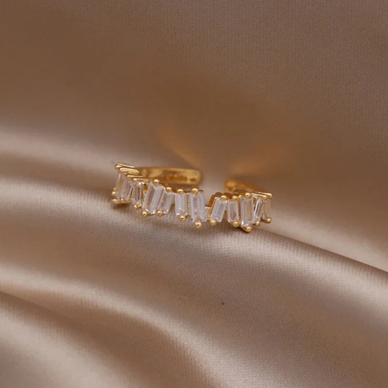 Kawaii Love Crystal Ring 💖✨ - 14K Gold Plated Heart Design for Elegant Daily Wear! 🌟💍