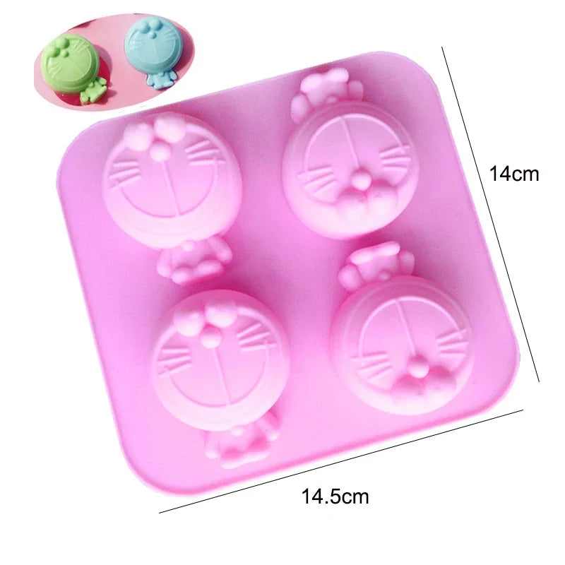 Cute Cartoon Animal Silicone Mold for Baking and Cupcake Topper 🐻🐭🐱🐷🦆