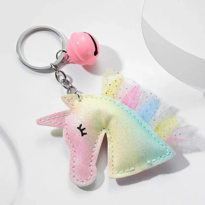 Kawaii Unicorn Keychain 🌈✨ | Adorable Rainbow Leather Animal Pendant 🦄 | Cute Gift for Kids & Girls 🎁