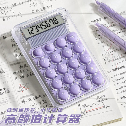 Kawaii Candy Color Mini Calculator 🍬✨ | Portable 8-Digit LCD for Fun Calculations! 🎉