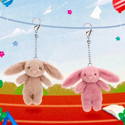 Cute Cartoon Rabbit Keychain With Pom Pom Charm And Bag Accessory 🐰💖