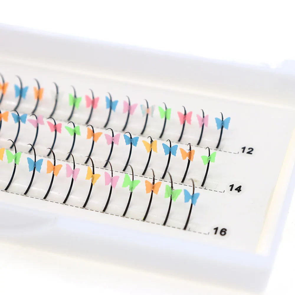 Kawaii 60pcs Mink Fairy Lashes ✨🦋 Noctilucent Glitter Party Glam!