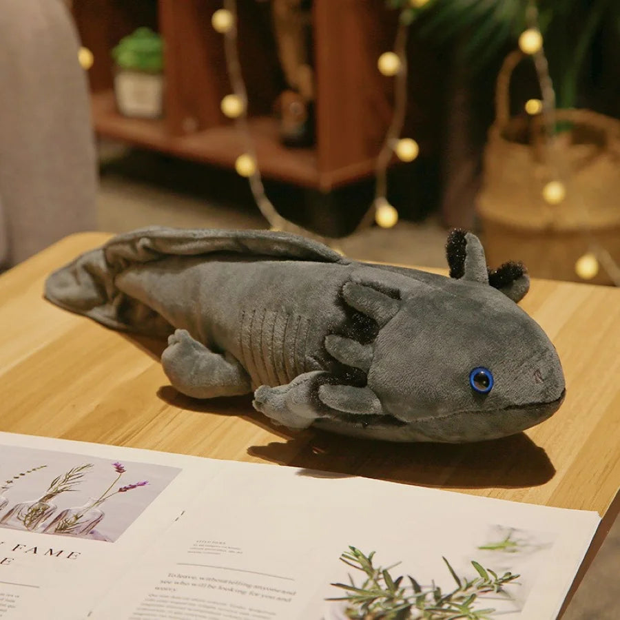 🌈🐾 Colorful Axolotl Hugging Pillow – Cuddly Newt Plush for Kids! 🎈💖 - Pixie Quill