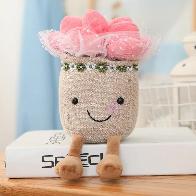 Kawaii Plush Succulent Doll 🌷🌼 - Adorable Tulip & Lily Of The Valley for Cozy Decor & Sweet Gifts 🎁✨