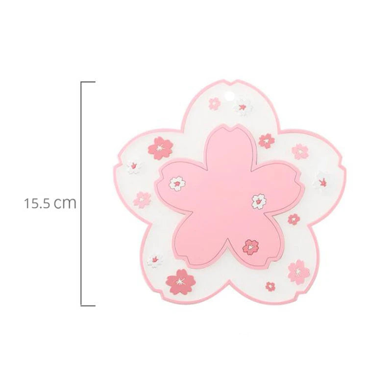 🌸 Cherry Blossom Bliss ☕️ Cute Coaster for Sipping Happiness! 🌼 - Pixie Quill