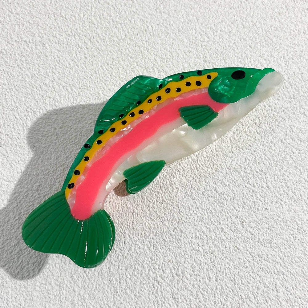 Oversize Acetate Marine Animal Hairpin Set Tortoise Turtle Fish Shark Clips 🐢🐟🦈