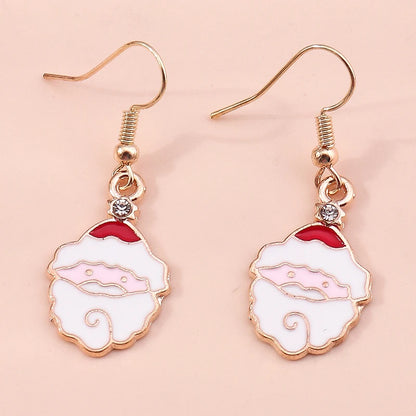 Whimsical Christmas Drop Earrings For Women Tree Deer Santa Dangle Jewelry 🎄✨