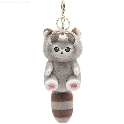 Chibi Shark Cat Plush Keychain Pendant Cartoon Charm Backpack Decor 🧸🎒✨