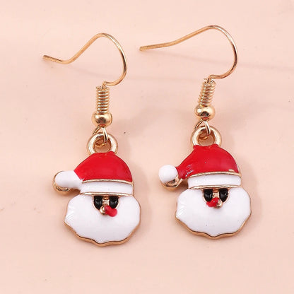 Whimsical Christmas Drop Earrings For Women Tree Deer Santa Dangle Jewelry 🎄✨