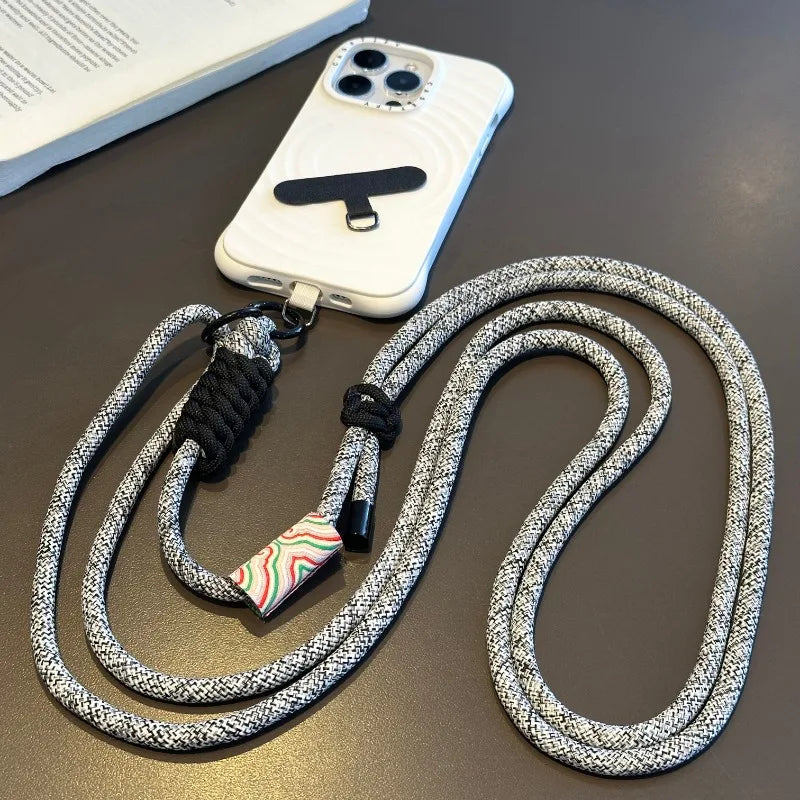 Kawaii Retro Phone Strap 🌈✨ Adjustable Crossbody Lanyard & Anti-Loss Cord for Cute Adventures! 📱💕