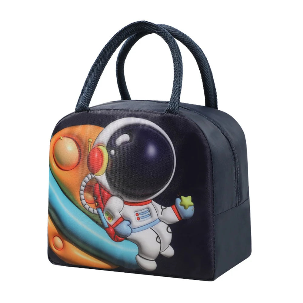 Kawaii 3D Animal Pattern Bento Bag 🐻🍱 | Large Capacity Insulated Lunch Tote for Kids & Adults 🌈✨