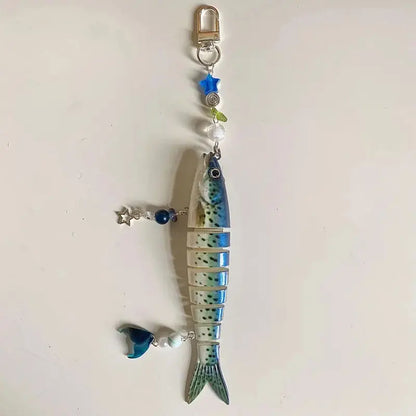 Whimsical Handmade Fish Keychain 🎣🐟✨
