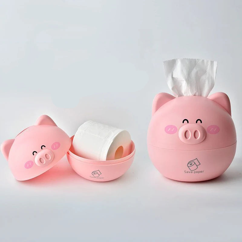 Kawaii Pig Tissue Box 🐷✨ | Cute Desktop Napkin Cover for Home & Restaurant 🎀 | Perfect Gift for Kids & Animal Lovers 🐖💖