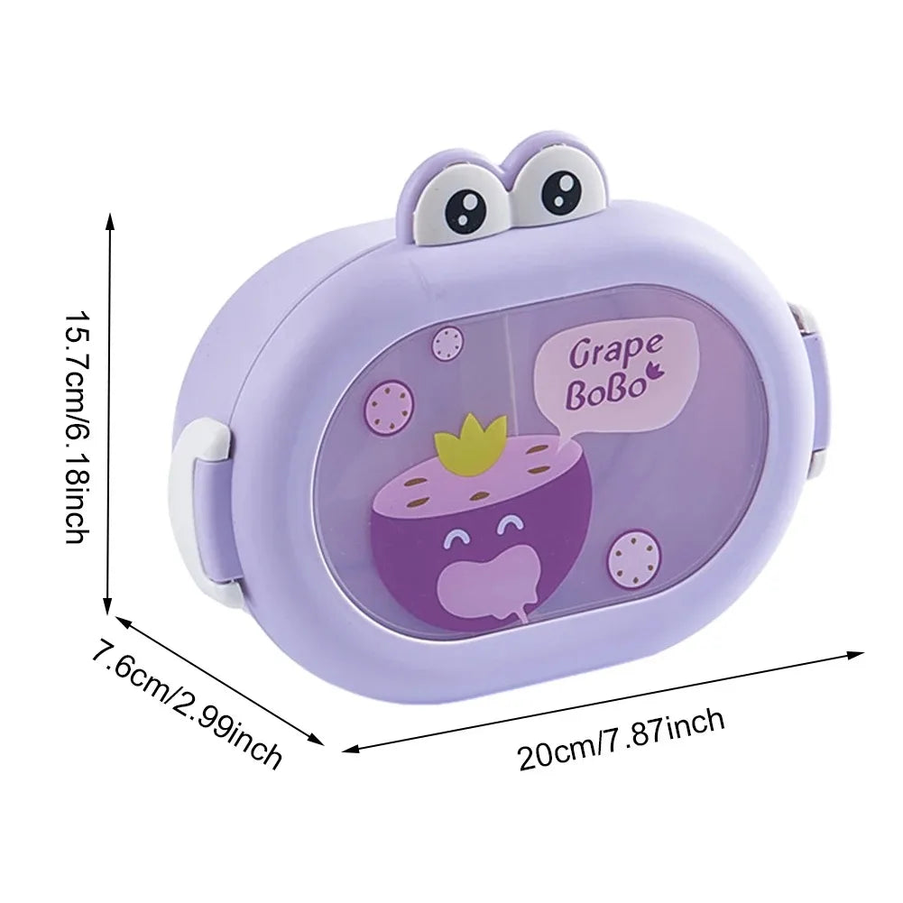 Kawaii Bento Lunch Box 🐸💕 - Adorable Leakproof Food Container for Kids & Toddlers | Perfect for School, Picnics & Travel! 🍱✨