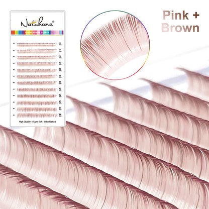 🌈 Kawaii Ombre Rainbow Faux Mink Eyelashes - Colorful Gradient Extensions! 🦄✨