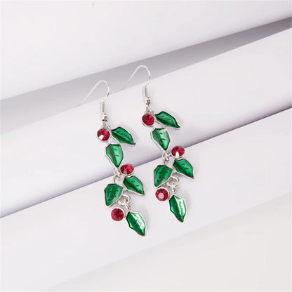Whimsical Christmas Light Bulb Drop Earrings With Rhinestone Bowknot 🎀✨