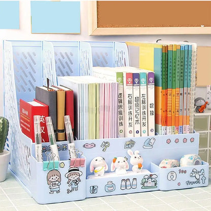 Kawaii Multi-Color Desktop File Organizer 🌈📂✨