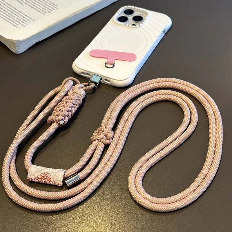 Kawaii Retro Phone Strap 🌈✨ Adjustable Crossbody Lanyard & Anti-Loss Cord for Cute Adventures! 📱💕