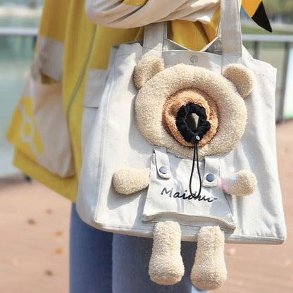 Kawaii Cat Carrier Backpack 🐾✨ | Cute Travel Bag for Pets 🐱💖 | Adjustable Window for Snug Comfort 🌈🐶