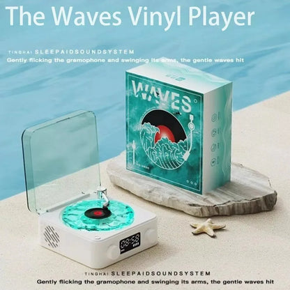 Kawaii Retro Vinyl Record Player 🎶✨ | Bluetooth Speaker with White Noise & RGB Light Magic 🌈💖
