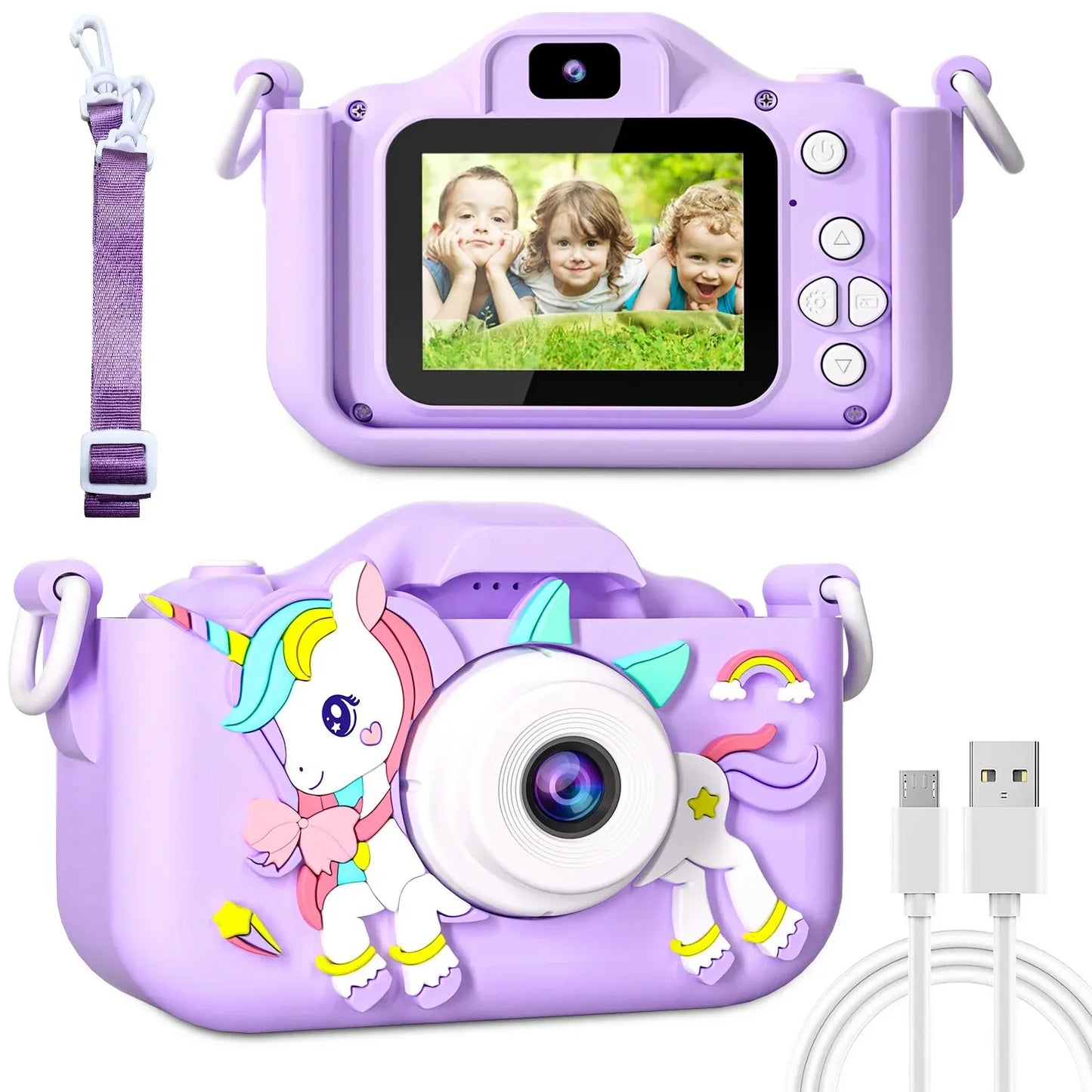 Adorable Unicorn Mini Kids Camera 🌈📸 - Capture Childhood Magic in 1080p HD!