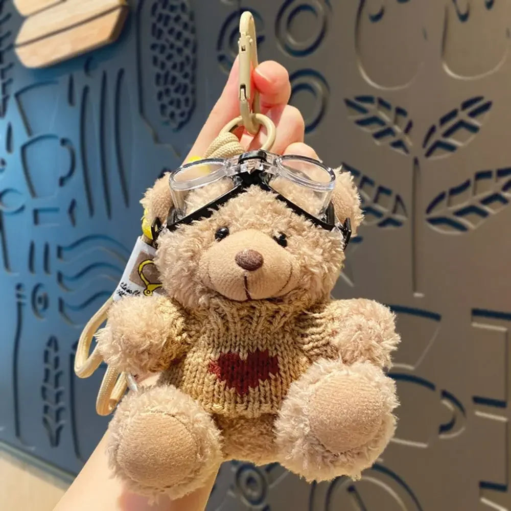 Brown Bear Plush Pendant Bag Charm Cute Hangings for Bags 🐻🧸