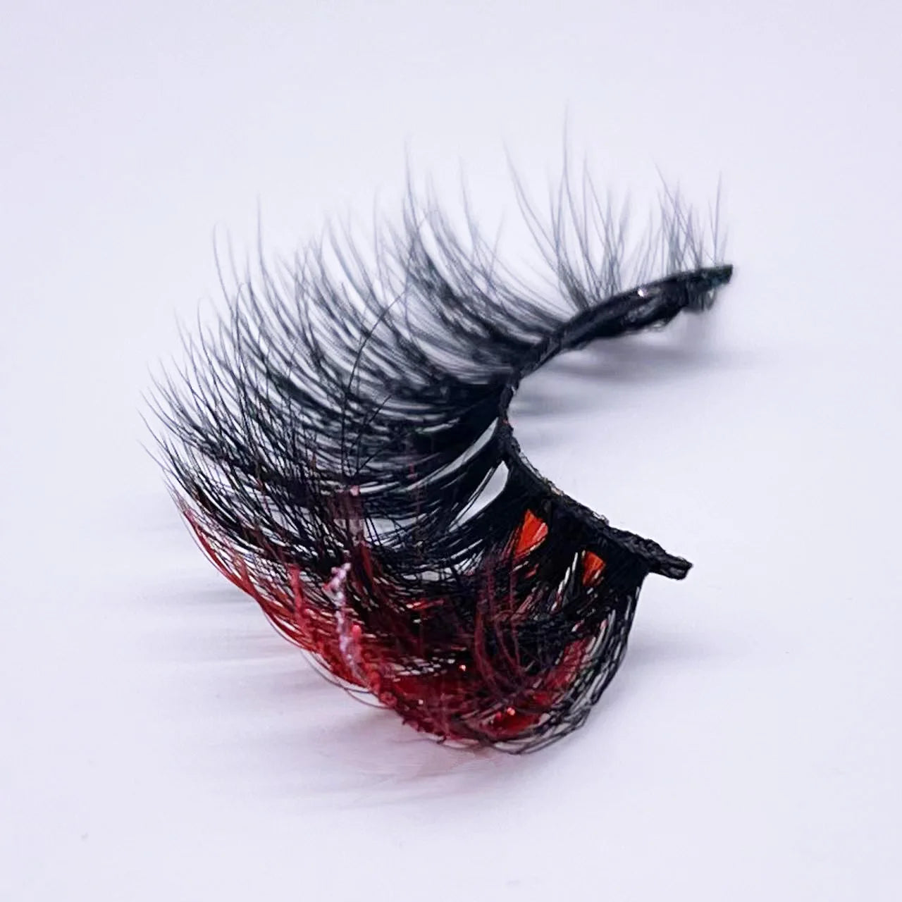 ✨ Kawaii Glitter Ombre 20MM Mink Lashes 🌈 | Dramatic & Colorful Fake Eyelashes 💖