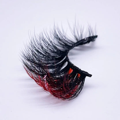 ✨ Kawaii Glitter Ombre 20MM Mink Lashes 🌈 | Dramatic & Colorful Fake Eyelashes 💖