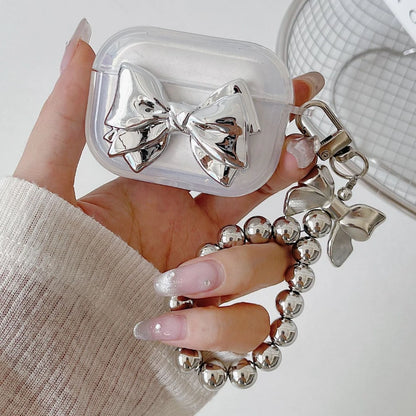 Kawaii Bow-Tastic AirPods Case 🎀✨ | Cute TPU Cover for Apple Pro 2 & 3rd Gen 🎧💖