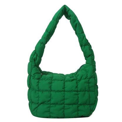 Diamond Embroidery Puffer Messenger Bag For Women Winter Handbag 👜❄️✨