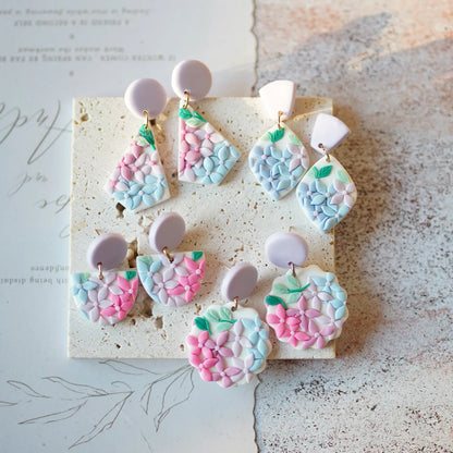 Whimsical Floral Dangle Earrings Sets In Polymer Clay For Women Beachwear 💐✨
