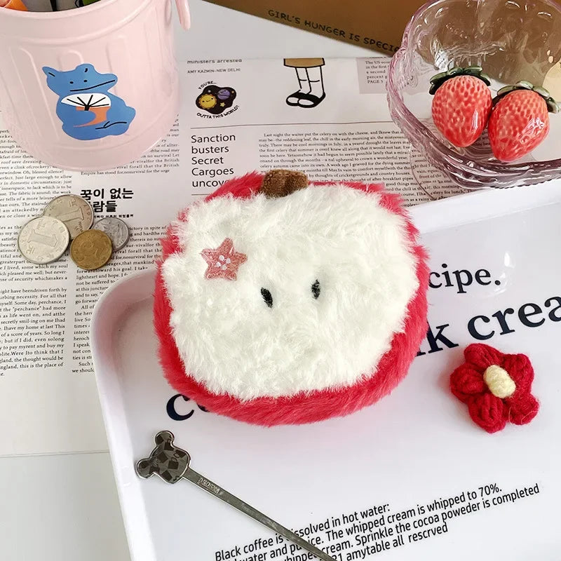 🍎 Sweet Apple Plush Coin Purse - Adorable Storage Buddy for Kids 🎈🥳 - Pixie Quill