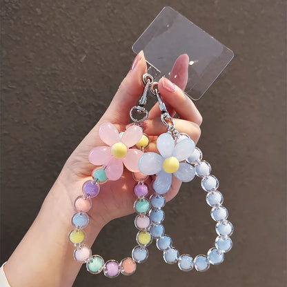 Kawaii Macaron Mobile Phone Lanyard 🌈✨ | Colorful Bead Pendant for Women’s Cute Handheld Style 💖📱