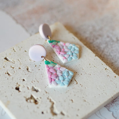 Whimsical Floral Dangle Earrings Sets In Polymer Clay For Women Beachwear 💐✨